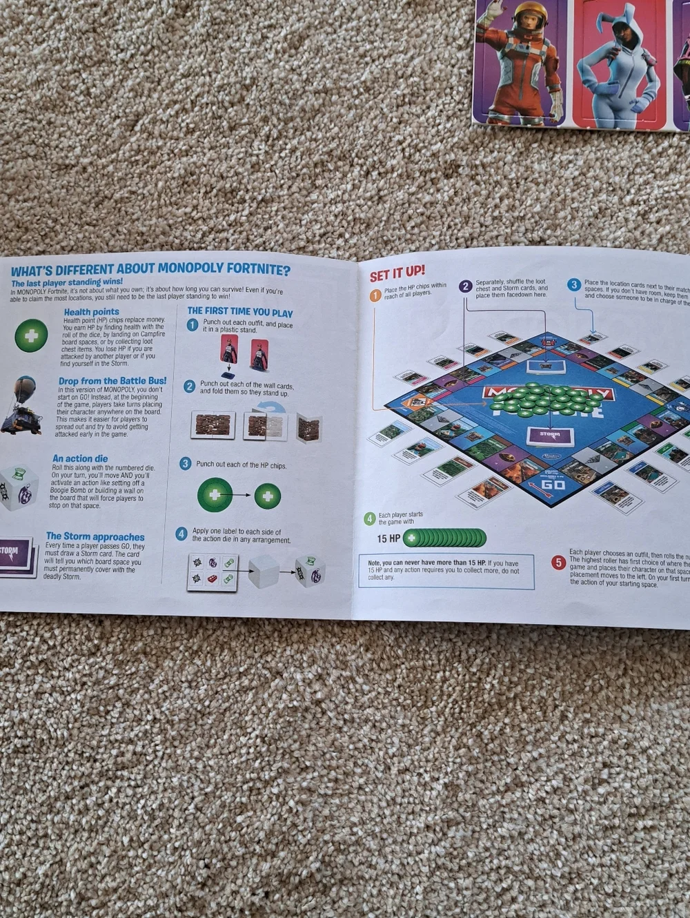 Monopoloy Fortnite Board Game Complete Game English French Edition Hasbro - Picture 6 of 11